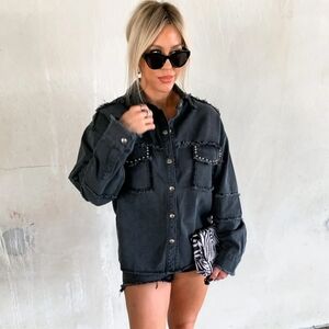 Women's Black Denim Jacket